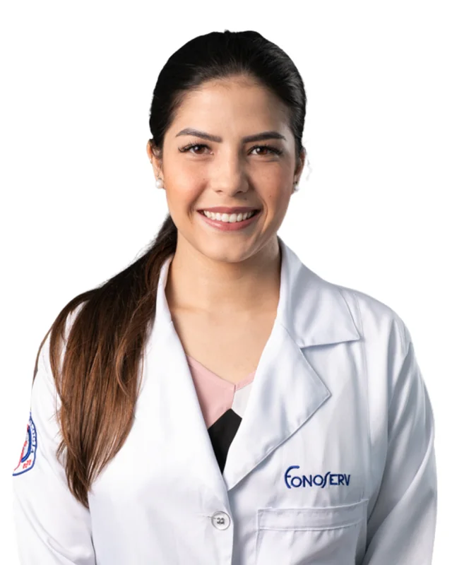 Rafaela Dias Coimbra, fonoaudióloga da Fonoserv